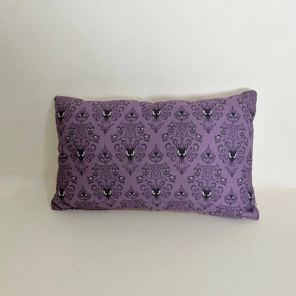 Disney's HAUNTED MANSION Decorative Pillow Disney Wallpaper Reversible Portraits